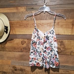 Fitted spaghetti strap tank